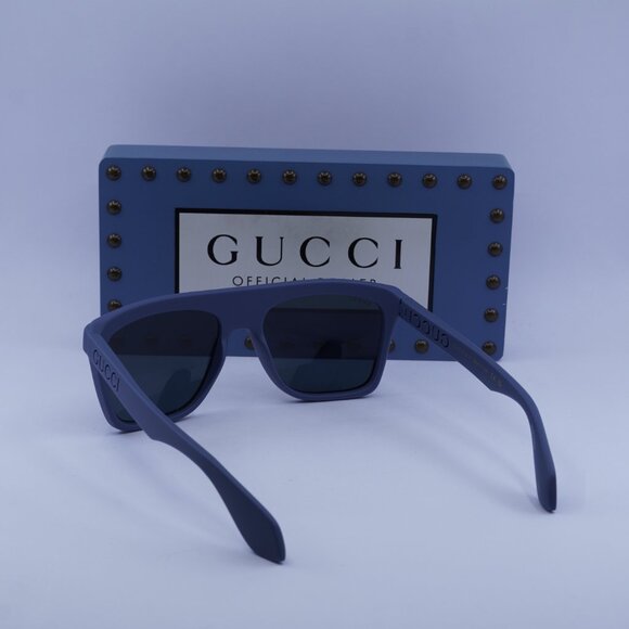 Gucci GG1570S 008 Square Sunglasses - Blue - Picture 6 of 11